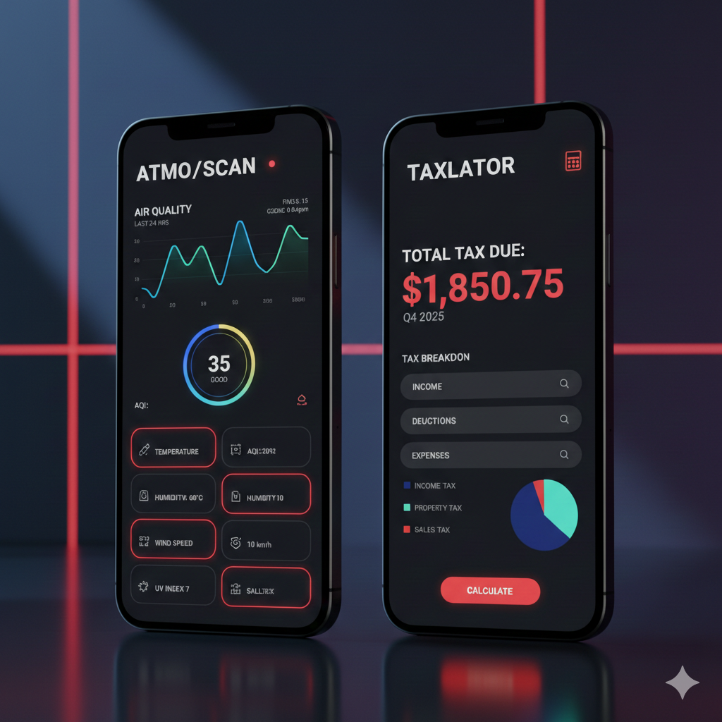 Taxlator App Mockup